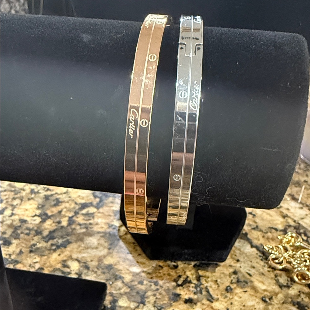Love Bracelets in Gold and Silver set